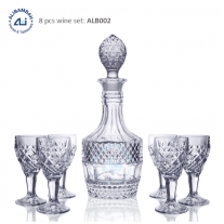 Alibambah Botol Kaca Set / Glass Wine Decanter Set - ALB-002